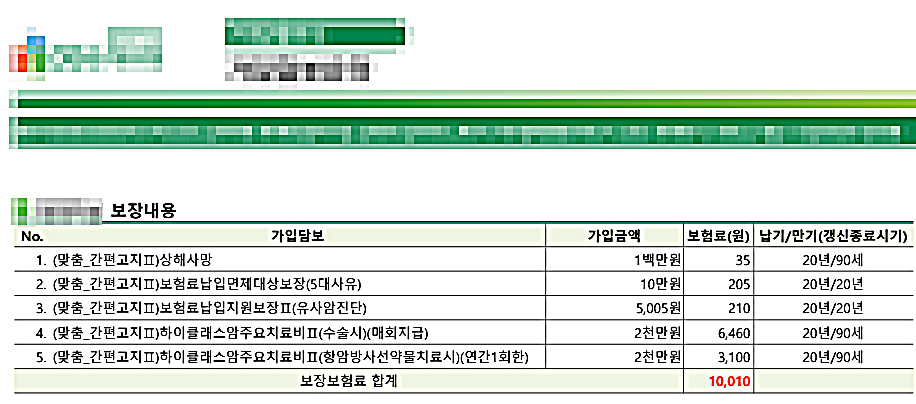 DB손해보험 비급여 하이클래스 암주요치료비 암보험 60대 여성 어때요?