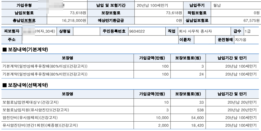 암진단비 1억 농협 암보험 어떤지 암주요치료비보다 괜찮나요?